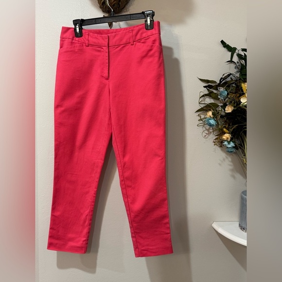 Liz Claiborne Coral Capri’s zipper & button closure with pockets size 6 - Picture 1 of 6